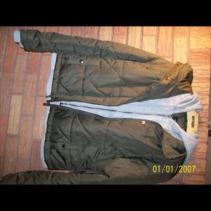 Double Layer Green Bomber Jacket